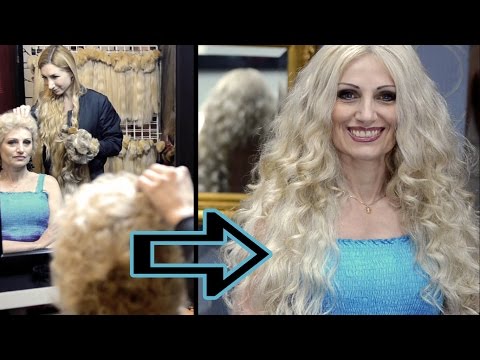 Prodloužení extrémně krátkých vlasů u Dlouhovlásky (kudrnaté blond)