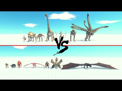 Skeleton Faction Vs Fantasy Faction ARBS | Animal Revolt Battle Simulator