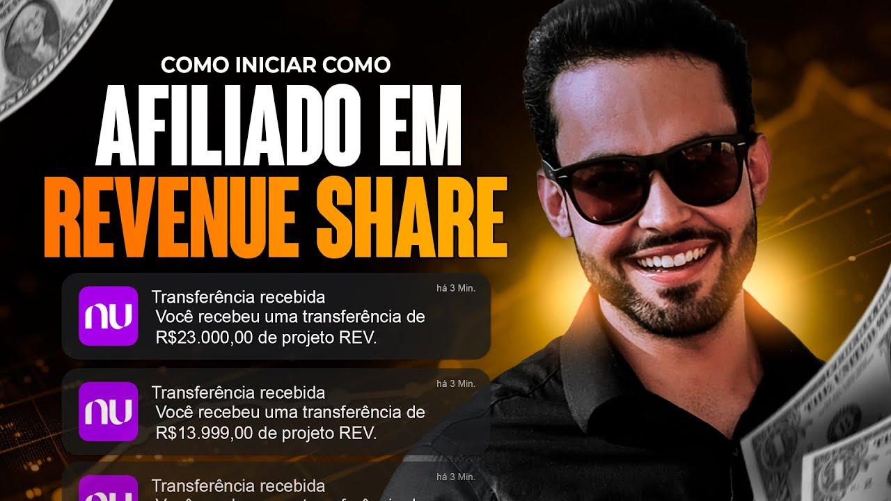 Como ganhar R$1000 por dia sendo AFILIADO em REVENUE SHARE