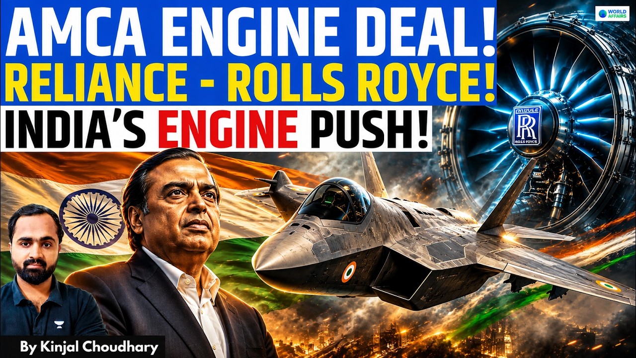India’s AMCA Engine Game-Changer! Reliance & Rolls-Royce Join Hands For 5th-Gen Fighter | Kinjal