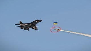 Exploded minute!! Ukraine shoots down Russian MiG-29 fighter jets 3 render fire burning.