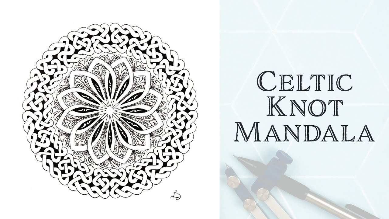 Celtic Knot Mandala | Drawing Process