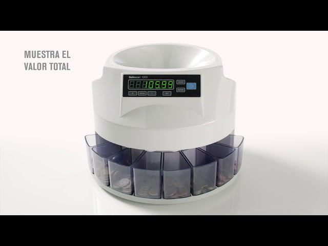 Vídeo relacionado con VEVOR Contador de Monedas Euro Profesional, 300 PCS por Minuto, Clasificador de Monedas Pantalla LED de 7 Dígitos, Máquina Contar Monedas con 8 Cajas de Recolección de Alta Precisión