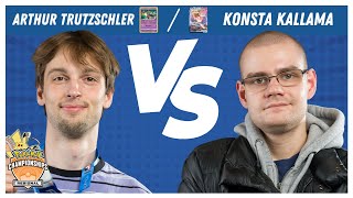 ARTHUR TRUTZSCHLER VS KONSTA KALLAMA - Pokémon TCG Masters Finals |  Lille Regionals 2024