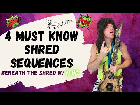 4 Must Know Shred Guitar Sequences - Beneath the Shred #1 w/ TJ Ho