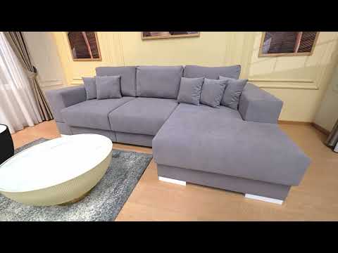 Colțar Extensibil Boston Gri  - Vega 10 Stânga 1