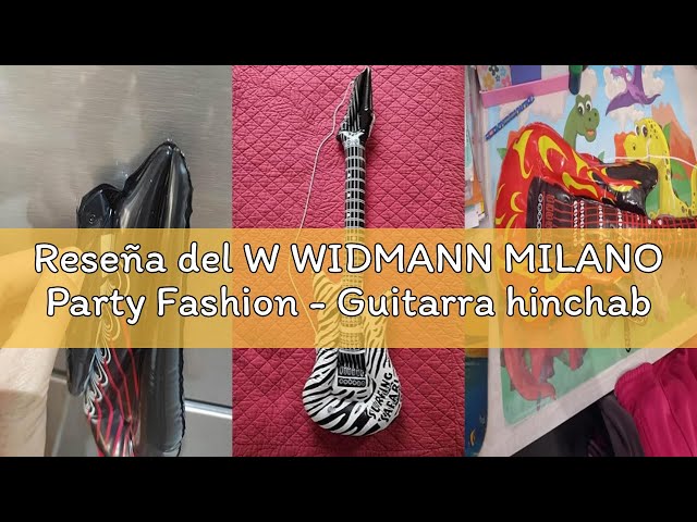 Vídeo relacionado con W WIDMANN MILANO Party Fashion - Guitarra hinchable, accesorio de disfraz con correa, guitarra de aire, instrumento para Carnaval