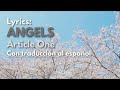 Lyrics: Angels - Article One