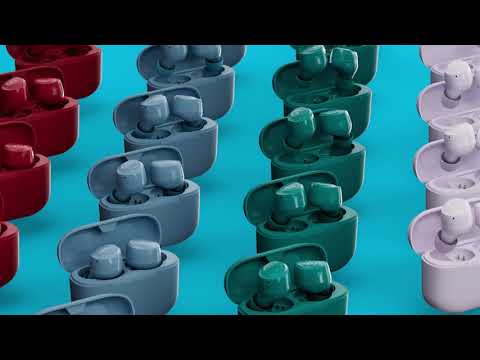 Ausinės JLab Audio Įstatomos į ausis (į ausis įkišamos tipo) ausinės JLab Go Air Mėlyna TWS etui video