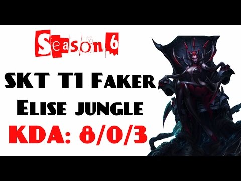 Korea Challenger LOL - SKT T1 Faker - Elise jungle (Mar 12, 2016)