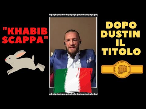 Conor McGregor "Khabib scappa. Dopo Poirier voglio la cintura UFC" INTERVISTA COMPLETA IN ITALIANO