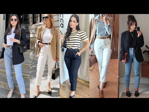 LOOKS CASUAL MODA MUJER / OUTFITS EN TENDENCIA COMBINACIONES MODERNAS SENCILLAS 2024/25