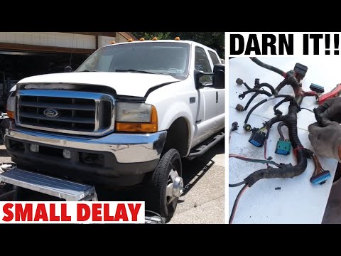 2001 Ford F350 7.3 - Wiring Harness Rewrap, RiffRaff HPOP Oil lines and Fuel Lines install Upgrade