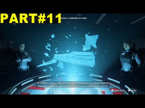 Star Wars Squadron NoWhere to Stand Scan Cores / Destroy New Republic Corvettes Walkthrough Part 11