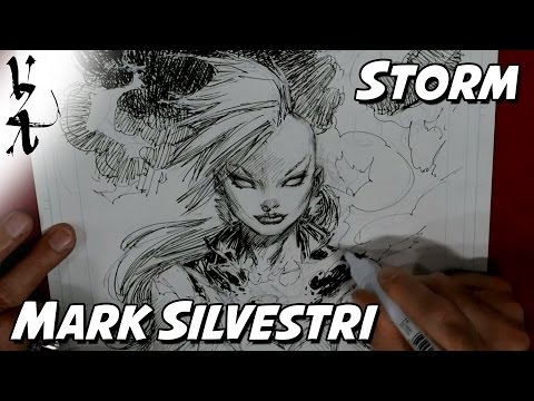 Marc Silvestri drawing Storm