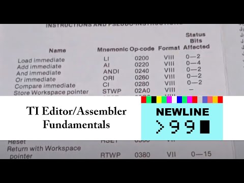 TI Editor/Assembler Fundamentals - Newline99
