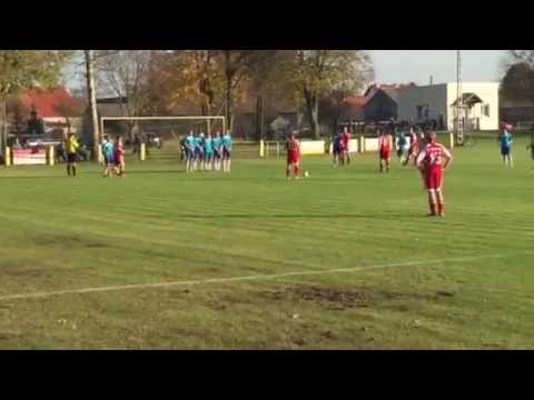 0:1 Freistoßtor durch Stephan Haarbach - Spiel: SV Pinnow - SV Wellmitz