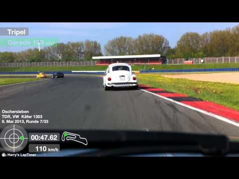 Freiesfahren DSK in Oschersleben mit VW Käfer 1303 mit typ 4   Runde 7