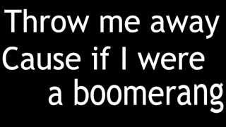 The Summer Set &quot;Boomerang&quot; with Lyrics on Screen