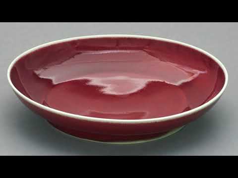 Red so rare it was lost to time, a ritual Ming dish