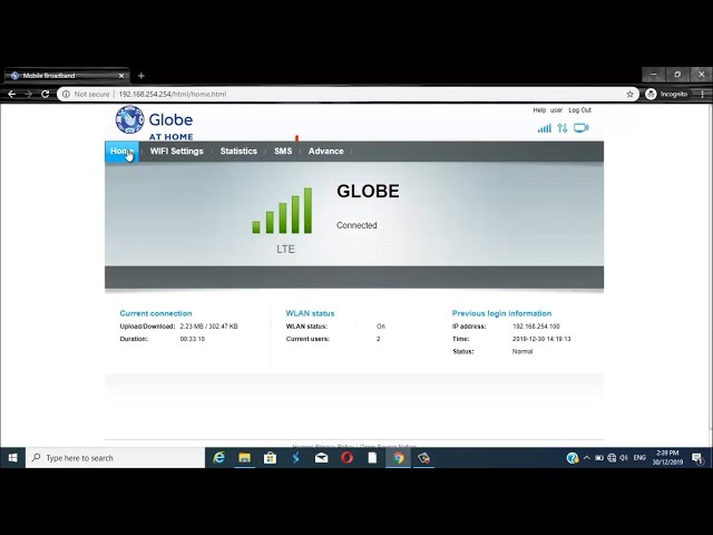 how to check globe wifi balance
