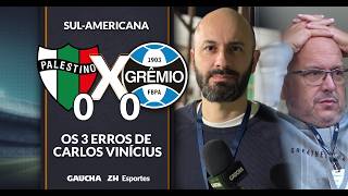 CARLOS VINÍCIUS PERDE 3 PÊNALTIS: A NARRAÇÃO DE MARCELO DE BONA | PALESTINO 0x0 GRÊMIO | 29/04/2026