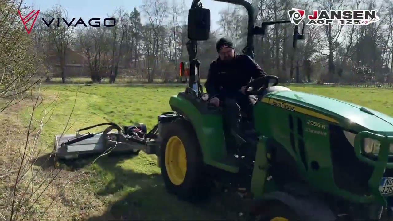 Rézsű szárzúzó - mulcsozó - könnyű súlyú - Jansen AGF-125 LIGHT