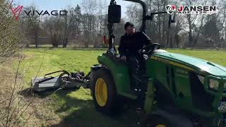 Rézsű szárzúzó - mulcsozó - könnyű súlyú - Jansen AGF-125 LIGHT