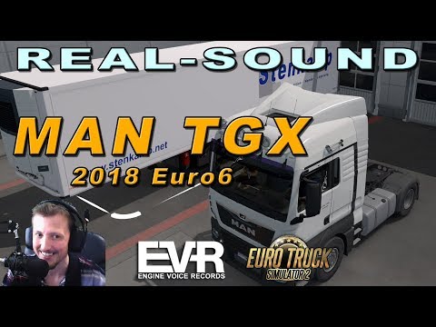 MAN TGX Euro6 (MADster) & Real-Sound MOD - ETS2 v1.35 | Deutsch