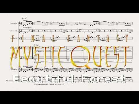 Beautiful Forest - Final Fantasy Mystic Quest (SNES, 1992) OST - Music Transcription
