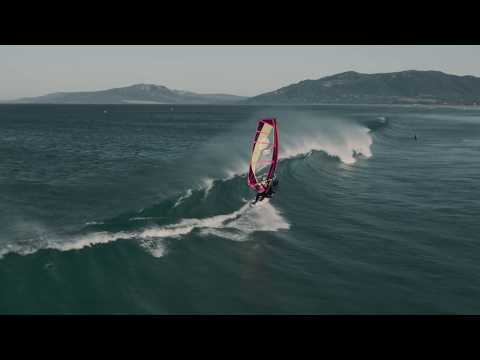 Tarifa windsurfing action.
