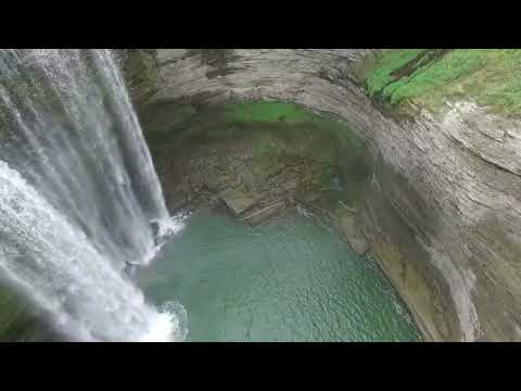 Drone Over The Falls At Letchworth State Park. TBV