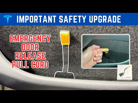 How to install an emergency door release pull cord for your Tesla