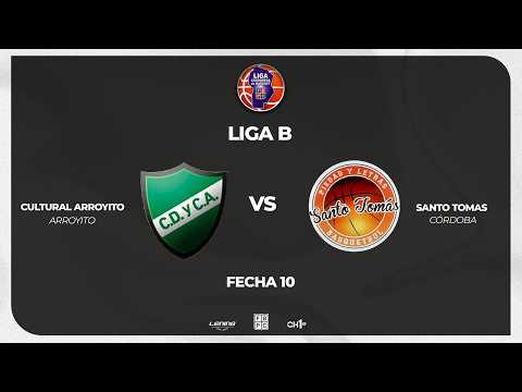 LIGA B – FECHA 10 – CULTURAL ARROYITO 68 – SANTO TOMAS (CBA) 74