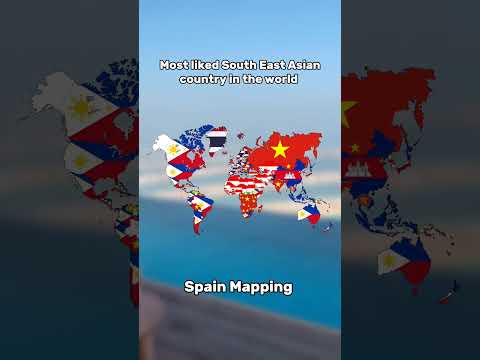 Most liked South East Asia country in the world #geography #map #world #education #educational