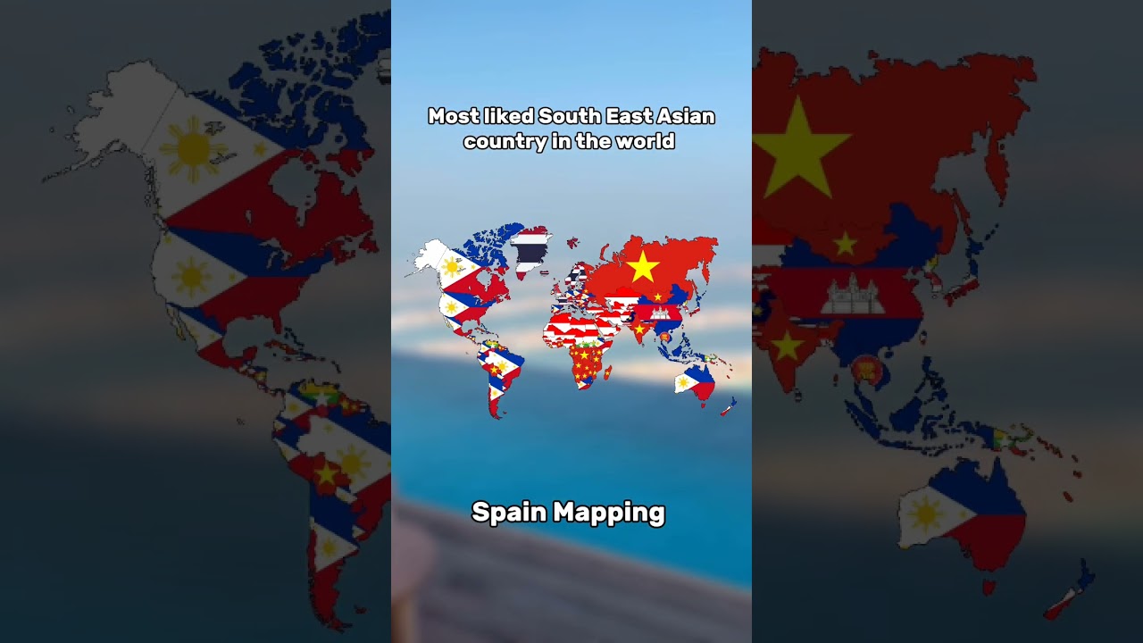 Most liked South East Asia country in the world #geography #map #world #education #educational
