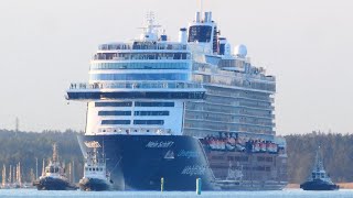 Mein Schiff 7 cruise ship heading for Sea Trials 19.5.2024 | Tui Cruises