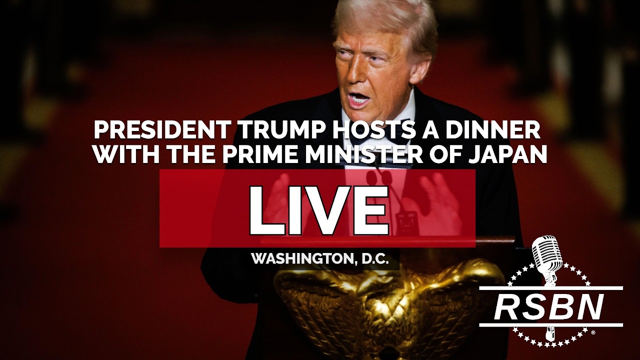 LIVE: President Trump Hosts a Dinner with Japan's Prime Minister in the State Dining Room - 03/19/26