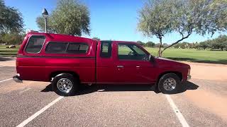 Nissan pickup truck walk around .