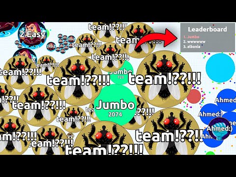 The Last 3 Players of Agar.io (Destroying Teams SOLO in Agario)