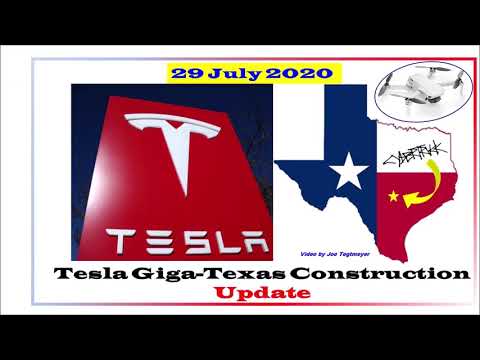 Tesla Gigafactory Texas Factory construction video 29 July 2020