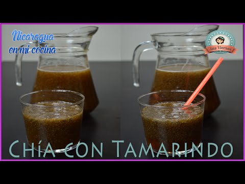 Como Hacer Fresco de Chia con Tamarindo | Recetas Nicaragüenses | Bebida saludable