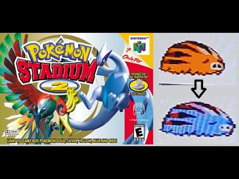 Make any pokemon shiny in gen 2! (Pokemon Stadium 2 DV swap glitch) (super professional)
