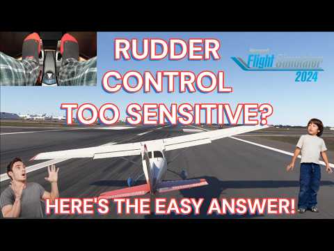 MSFS 24 How To Adjust Rudder Control Sensitivity Settings in Microsoft Flight Simulator 2024