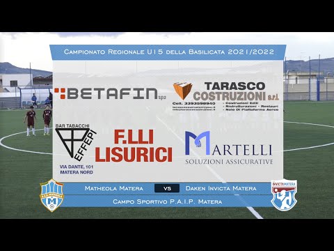 U15 Highlights Matheola Matera 0-7 Daken Invicta Matera