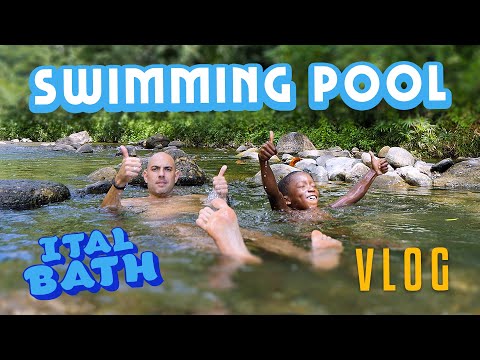 Building a natural Swimming POOL! Jamaica Style "Ital Bath" 🇯🇲