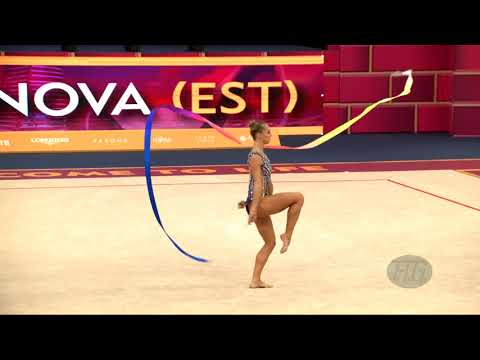 BOGDANOVA Viktoria (EST) - 2019 Rhythmic Worlds, Baku (AZE) - Qualifications Ribbon
