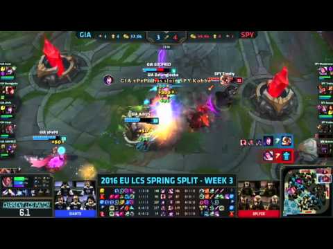 LCS EU Spring 2016 - GIA vs SPY - LB Quadra