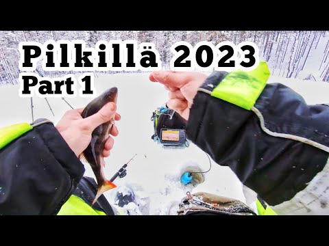 Pilkillä metsälammella - Uusien paikkojen etsimistä - Ahvenen pilkintää