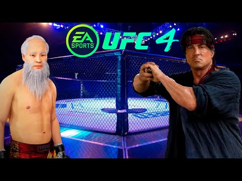 UFC4 Old Bruce Lee vs John Rambo EA Sports UFC 4